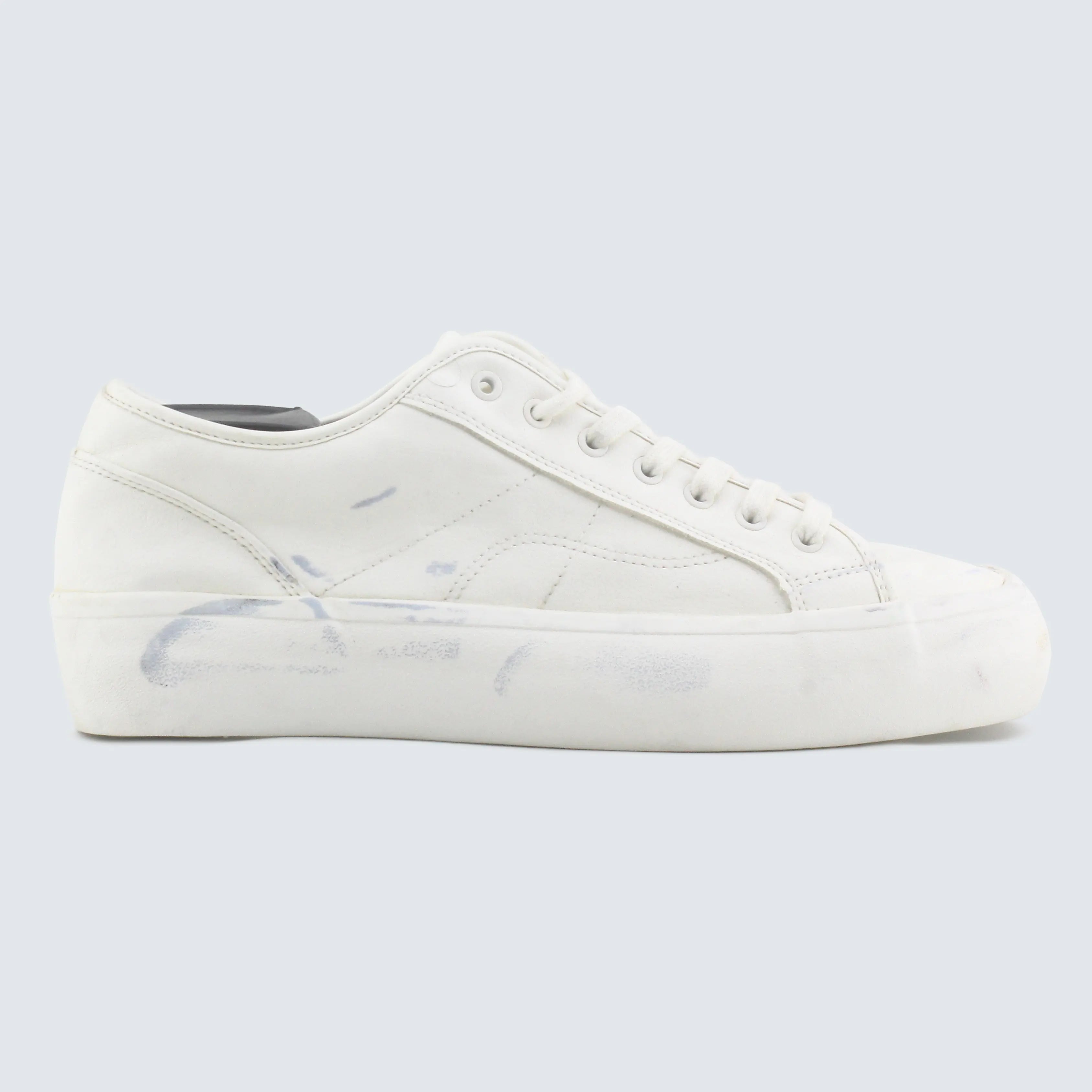 Clean White Court Sneaker view