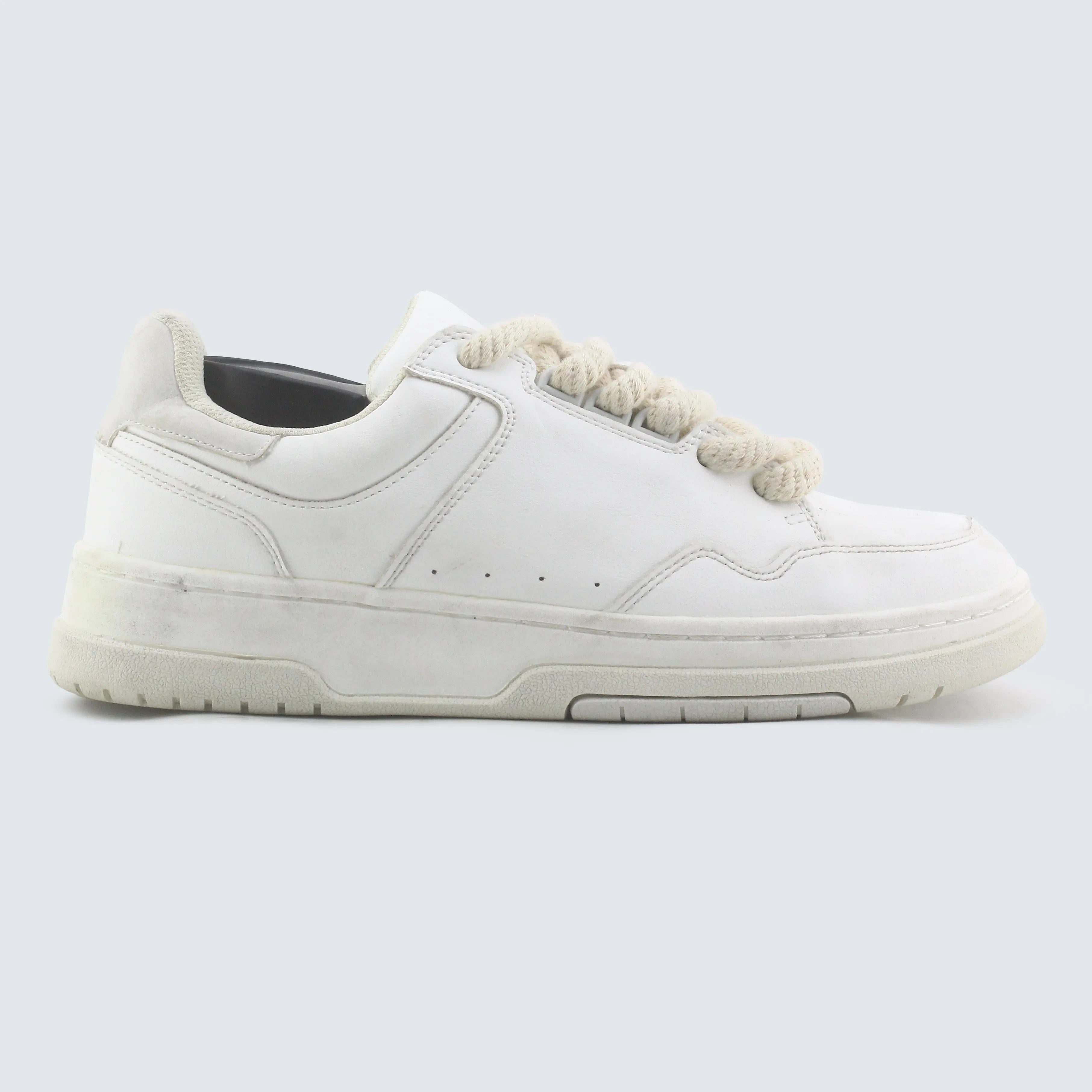 Cream Platform Sneaker view