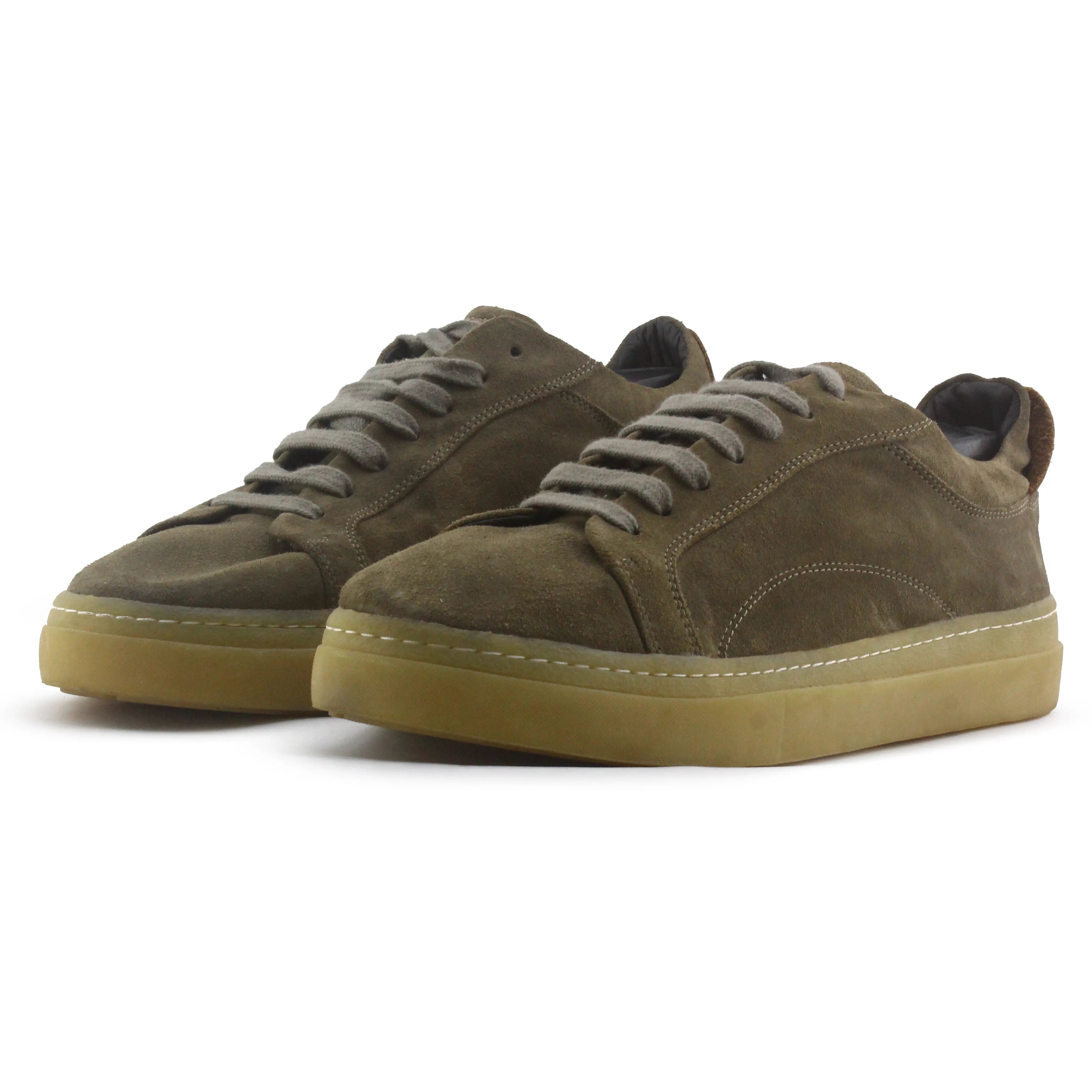 Olive Gum-Sole Sneaker