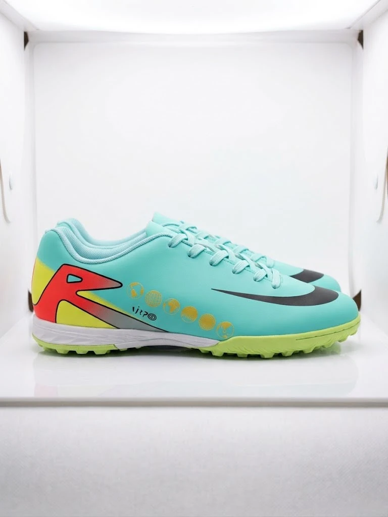 Mint Green Turf Football Shoes